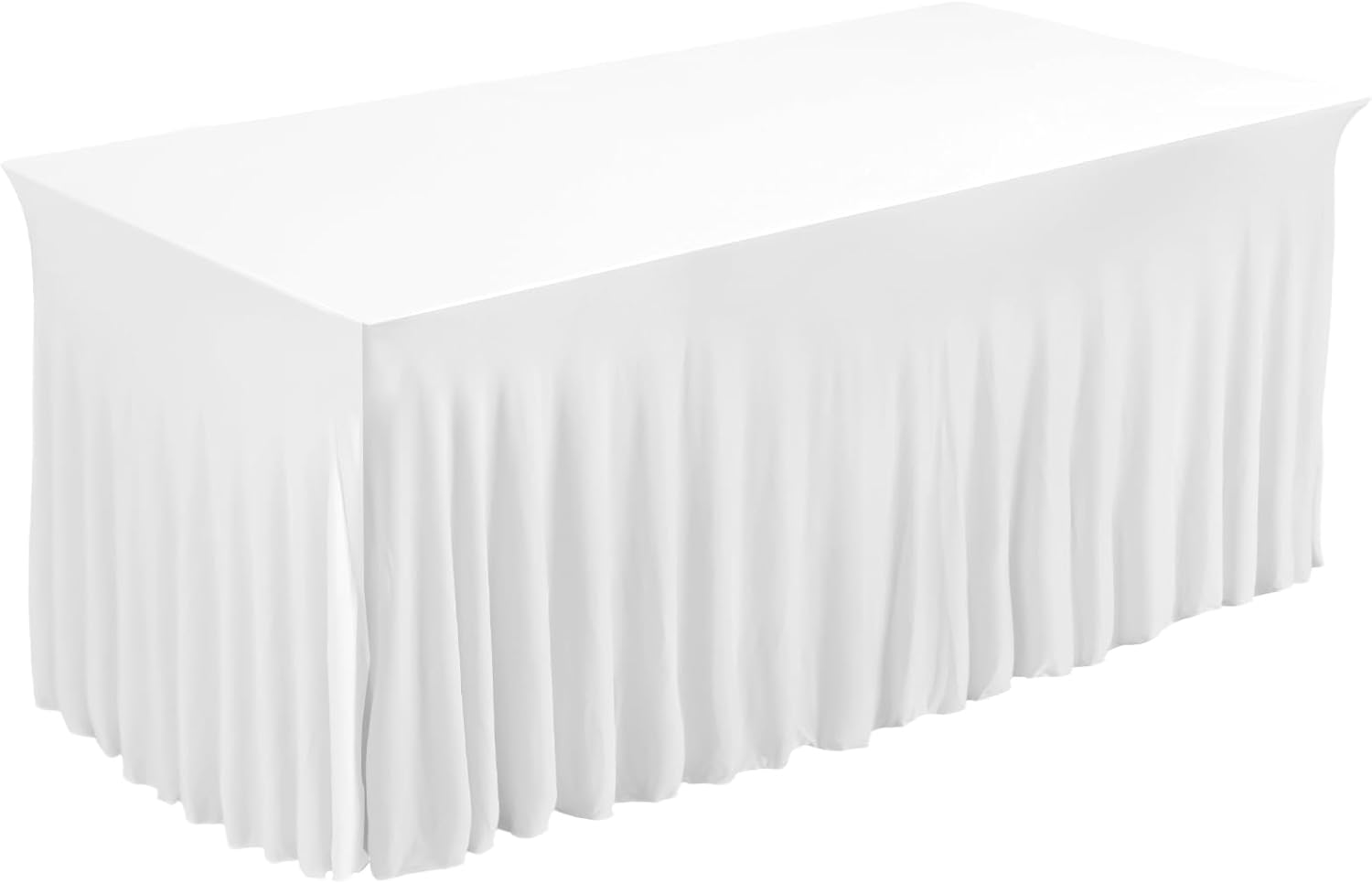 6' Table skirt - White 