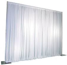 8'H x 10'W Pipe and Drape Bundle - White